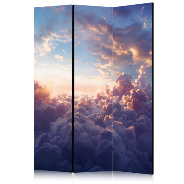 Paravent - The Sun in Hiding: The Golden Face of the Sky Over a Cloudy Sea [Room Dividers]