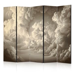 Paravent - Whisper of Illuminated Clouds: Soft Light Play in the Sky Theater [Room Dividers]