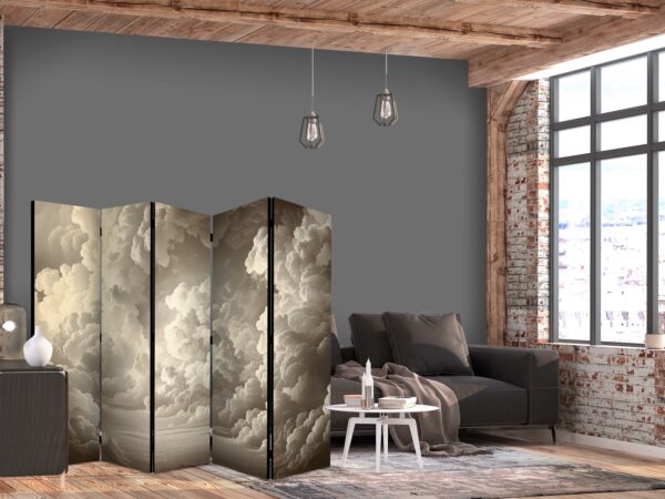 Paravent - Whisper of Illuminated Clouds: Soft Light Play in the Sky Theater [Room Dividers] – Bild 2