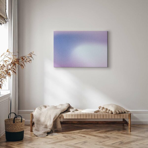 Leinwandbild - Heather Mist - Delicate Gradient Comprising Various Shades of Violet – Bild 2