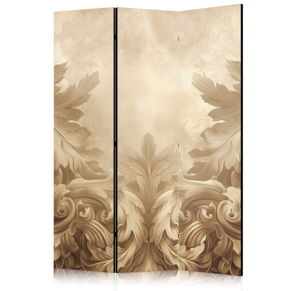 Paravent - Carved Baroque Ornaments - Rich Composition in Sepia Colors [Room Dividers]