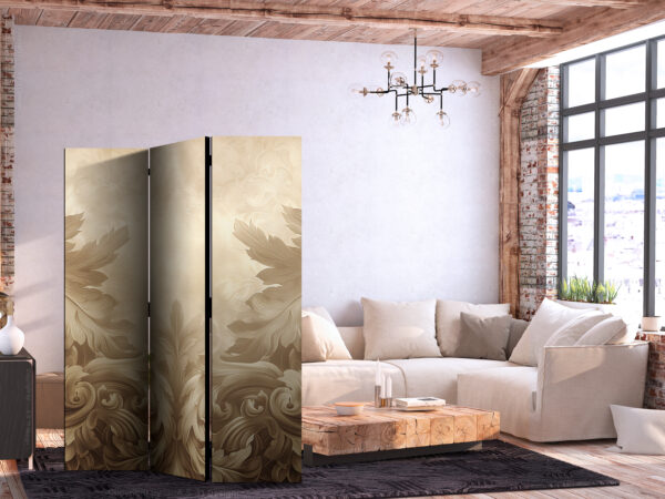 Paravent - Carved Baroque Ornaments - Rich Composition in Sepia Colors [Room Dividers] – Bild 2