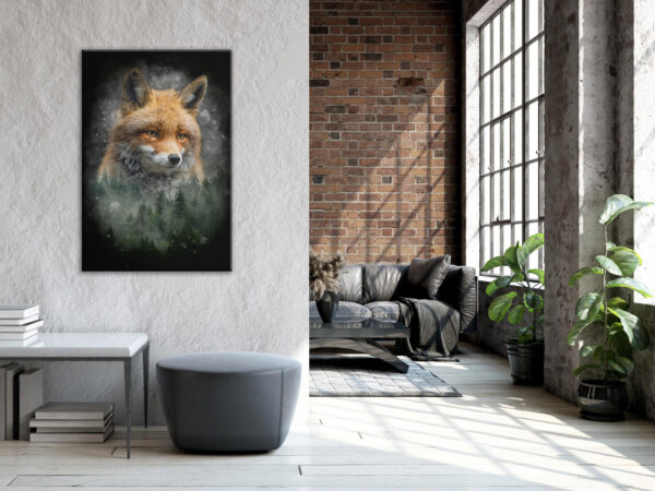 Leinwandbild - Forest Life (1 Part) Vertical – Bild 2