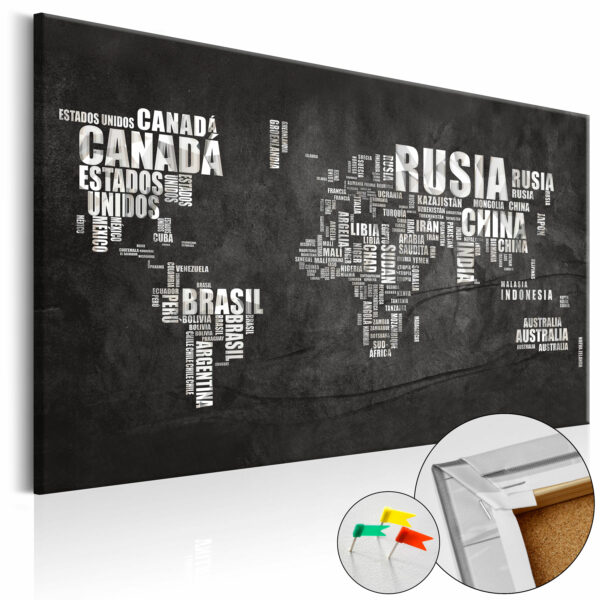 Korkbild - Spanish Geography [Cork Map - Spanish Text] [Cork Map]