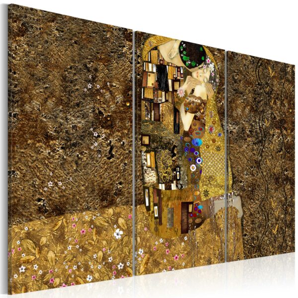 Leinwandbild - Klimt inspiration - Kiss