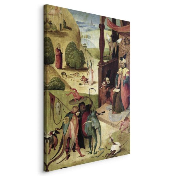 Leinwandbild - St.James and the Magician (Hieronim Bosch)