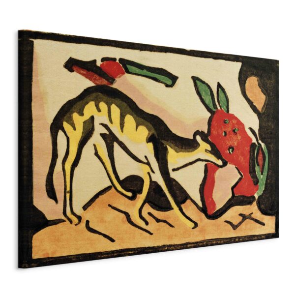 Leinwandbild - Fabeltier (Franz Marc) – Bild 2