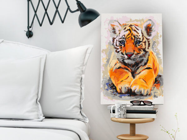 Malen nach Zahlen - Baby Tiger – Bild 2