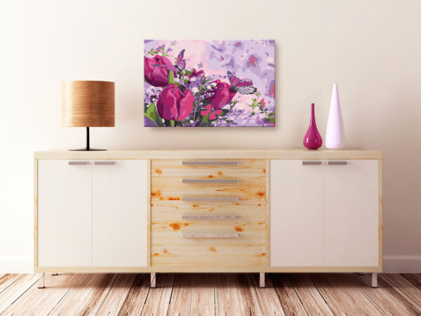 Malen nach Zahlen - Tulips (Meadow) – Bild 2