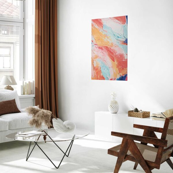 Poster - Colorful Harmony - dynamic color transitions in pastel tones – Bild 2
