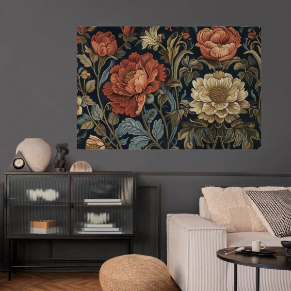 Poster - Tapestry Large Retro Flowers – Bild 2