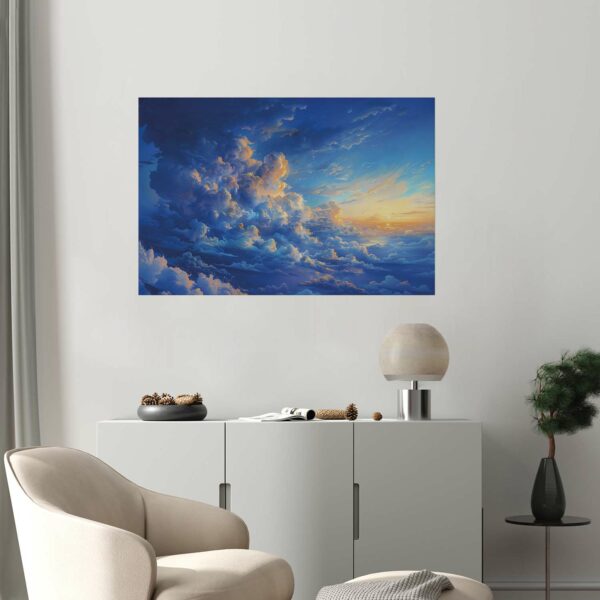 Poster - When the Sky Becomes Canvas: A Masterpiece of Nature in the Clouds – Bild 2