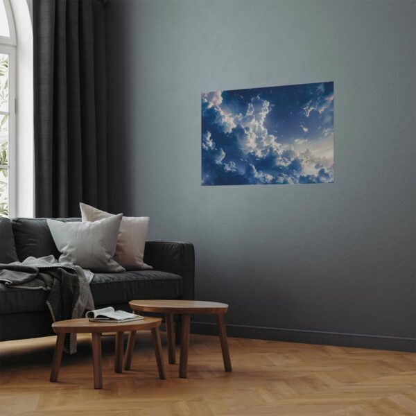 Poster - Starry Clouds and Soft Light Over a Corner of the Sky – Bild 2