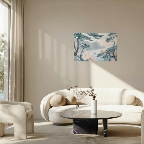 Poster - Blue Coast in Delicate Colors – Bild 2