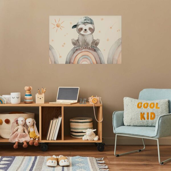 Poster - Little Animal Among Stars and Rainbows – Bild 2