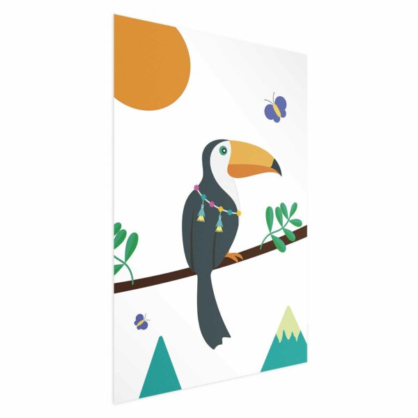 Poster - Toucan and Butterflies