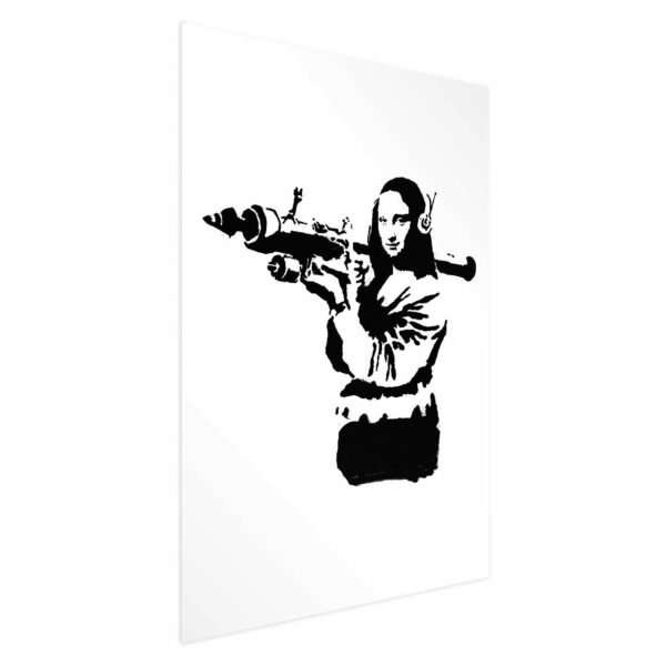 Poster - Banksy Mona Lisa with Rocket Launcher