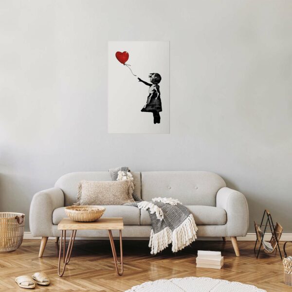 Poster - Banksy: Girl with a Balloon – Bild 2