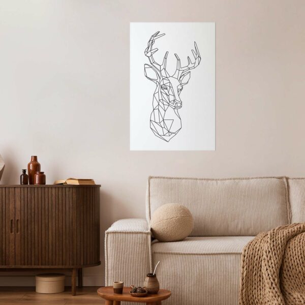 Poster - Geometric Deer – Bild 2